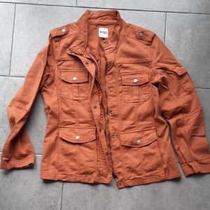 Kensie Orange Denim Jacket